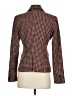 Merona Houndstooth Burgundy Tan Blazer Size 2 - photo 2
