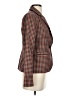 Merona Houndstooth Burgundy Tan Blazer Size 2 - photo 4