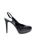 Stuart Weitzman 100% Leather Black Heels Size 9 1/2 - photo 1