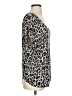 Joie 100% Linen Animal Print Silver Short Sleeve Blouse Size XS - photo 4