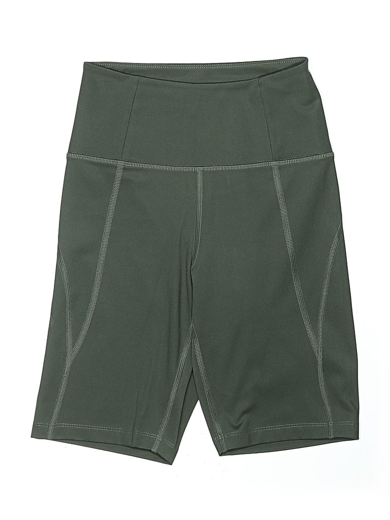 Pre-owned Girlfriend Collective Athletic Shorts In Green