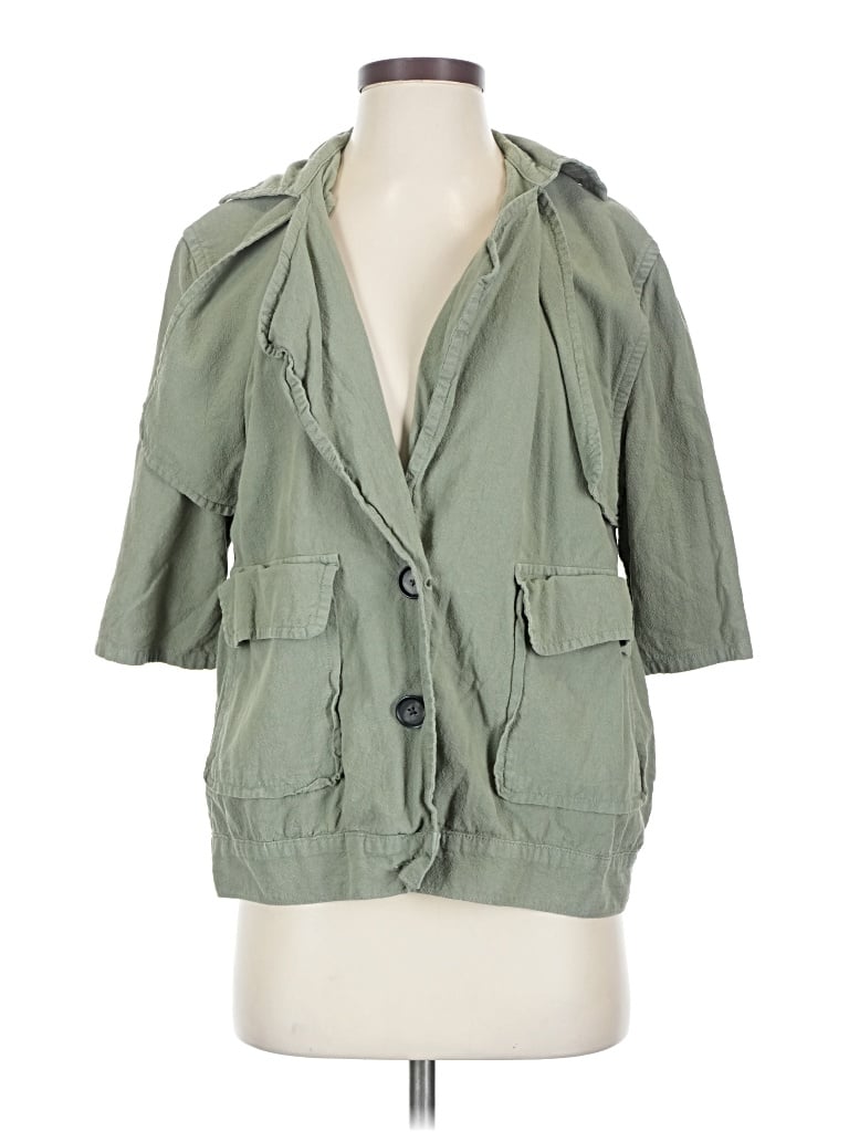 Pre-owned Frame Cardigan Sweater In Green