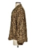 Zara Animal Print Brown Long Sleeve Blouse Size S - photo 5