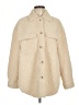 Polagram 100% Polyester Ivory Faux Fur Jacket Size L - photo 1