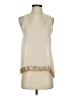 Papaya 100% Polyester Ivory Sleeveless Blouse Size S - photo 1