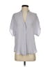 Vince. Silver Short Sleeve Blouse Size XS - photo 1