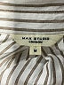 Max Studio Stripes Silver Long Sleeve Blouse Size M - photo 4