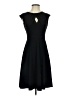 Wisp Solid Black Cocktail Dress Size 0 - photo 1