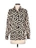 Zara 100% Cotton Chevron-herringbone Ivory Long Sleeve Blouse Size XS - photo 1