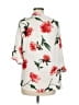 Emory Park Floral White Ivory 3/4 Sleeve Blouse Size M (estimated) - photo 2