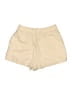 Le Rose Solid Tan Khaki Shorts Size L - photo 2