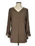 Chico's 100% Polyester Brown 3/4 Sleeve Blouse Size Sm (0) - photo 1
