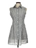 Shein Stripes Gray Casual Dress Size 6 - photo 1