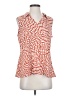 CAbi 100% Polyester Orange Sleeveless Blouse Size S - photo 1