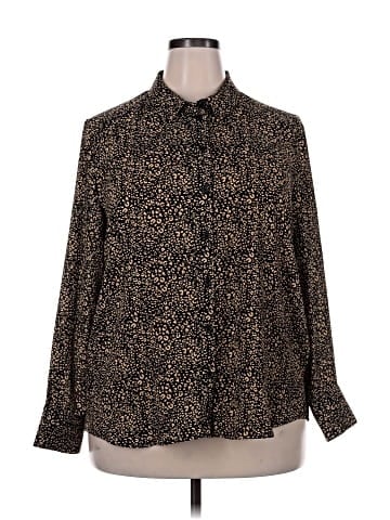 POPSUGAR Long Sleeve Blouse (view 1)