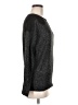 Elle Metallic Gray Pullover Sweater Size M - photo 4