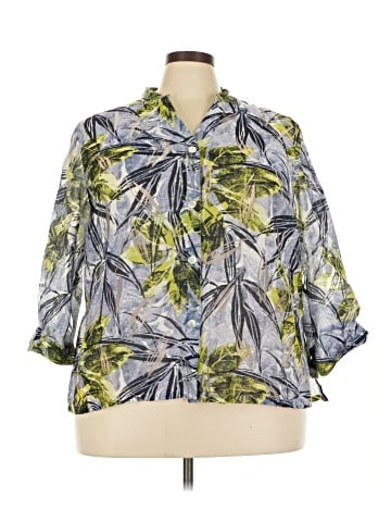 Hearts of Palm Woman 3/4 Sleeve Blouse (view 1)