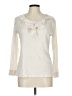 Bay Studio 100% Cotton Ivory Long Sleeve Top Size L (petite) - photo 1