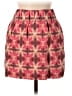 J.Crew Argyle Burgundy Silk Skirt Size 0 - photo 1