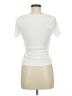 Shein Ivory Short Sleeve Top Size 6 - photo 2