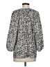 Joie 100% Silk Animal Print Silver 3/4 Sleeve Silk Top Size S - photo 2