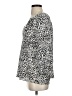 Joie 100% Silk Animal Print Silver 3/4 Sleeve Silk Top Size S - photo 5
