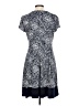 Connected Apparel Paisley Blue Casual Dress Size 10 - photo 2