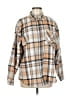 Andree by UNIT 100% Polyester Tan Long Sleeve Button-Down Shirt Size M - photo 1