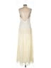 Unbranded 100% Polyester Ivory Cocktail Dress Size M - photo 2