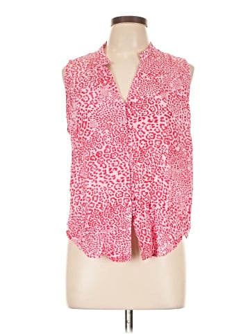 Velvet Heart Sleeveless Button-Down Shirt (view 1)