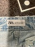 Zara Paisley Blue Denim Shorts Size 0 - photo 3