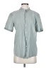 Zara Teal Short Sleeve Button-Down Shirt Size S - photo 1