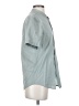 Zara Teal Short Sleeve Button-Down Shirt Size S - photo 4