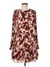 BCBGMAXAZRIA 100% Polyester Print Burgundy Cocktail Dress Size 6 - photo 1
