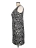 Jacqui-E Print Gray Black Casual Dress Size 12 - photo 5