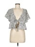Shein Ivory Short Sleeve Blouse Size M - photo 1