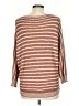 Be Cool Stripes Brown Pullover Sweater Size Med - Lg - photo 2