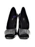 DressBarn Argyle Gray Black Heels Size 8 - photo 2
