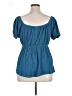 Torrid Blue Short Sleeve Blouse Size 1X Plus (1) - photo 2