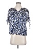 Tamara H. 100% Polyester Blue Short Sleeve Blouse Size S - photo 1
