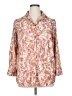 Inner Circle Inc. 100% Polyester Paisley Ivory 3/4 Sleeve Blouse Size 1X - photo 1