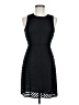 H&M 100% Polyester Chevron-herringbone Black Cocktail Dress Size 6 - photo 1