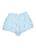 Athleta 100% Cupro Solid Blue Shorts Size M - photo 1