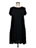 Soprano Solid Black Casual Dress Size M - photo 1