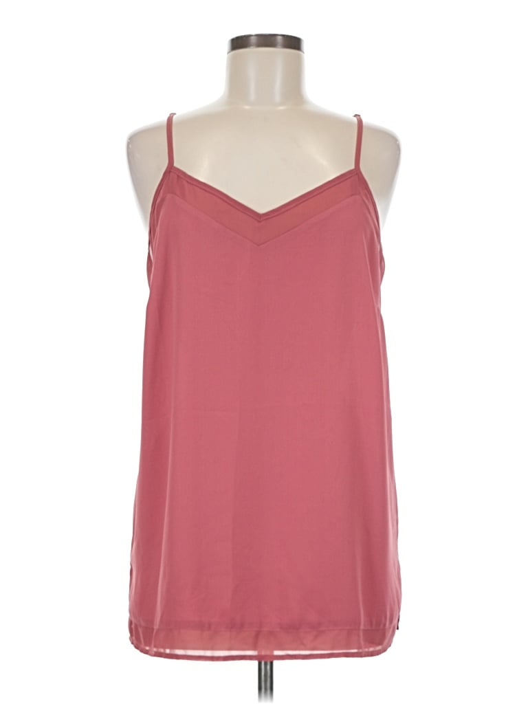 Pre-owned Gigio Sleeveless Top Burgundy Halter Neckline Tops