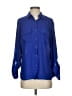 Apt. 9 100% Polyester Blue Long Sleeve Blouse Size S - photo 1