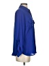 Apt. 9 100% Polyester Blue Long Sleeve Blouse Size S - photo 4