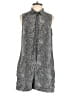 Equipment 100% Silk Animal Print Gray Black Romper Size M - photo 1