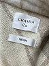 Ghanda 100% Polyester Plaid Ivory Coat Size M - photo 6