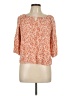 AGB 100% Rayon Orange 3/4 Sleeve Blouse Size L - photo 1